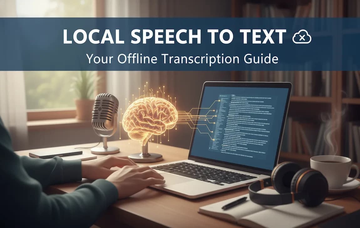 Local speech-to-text running offline on a Mac