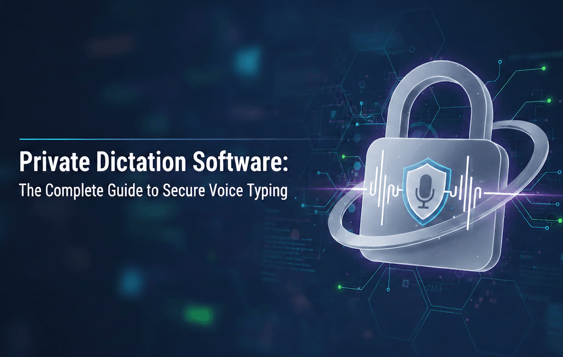 Private dictation software on Mac processing voice locally without sending data to the cloud