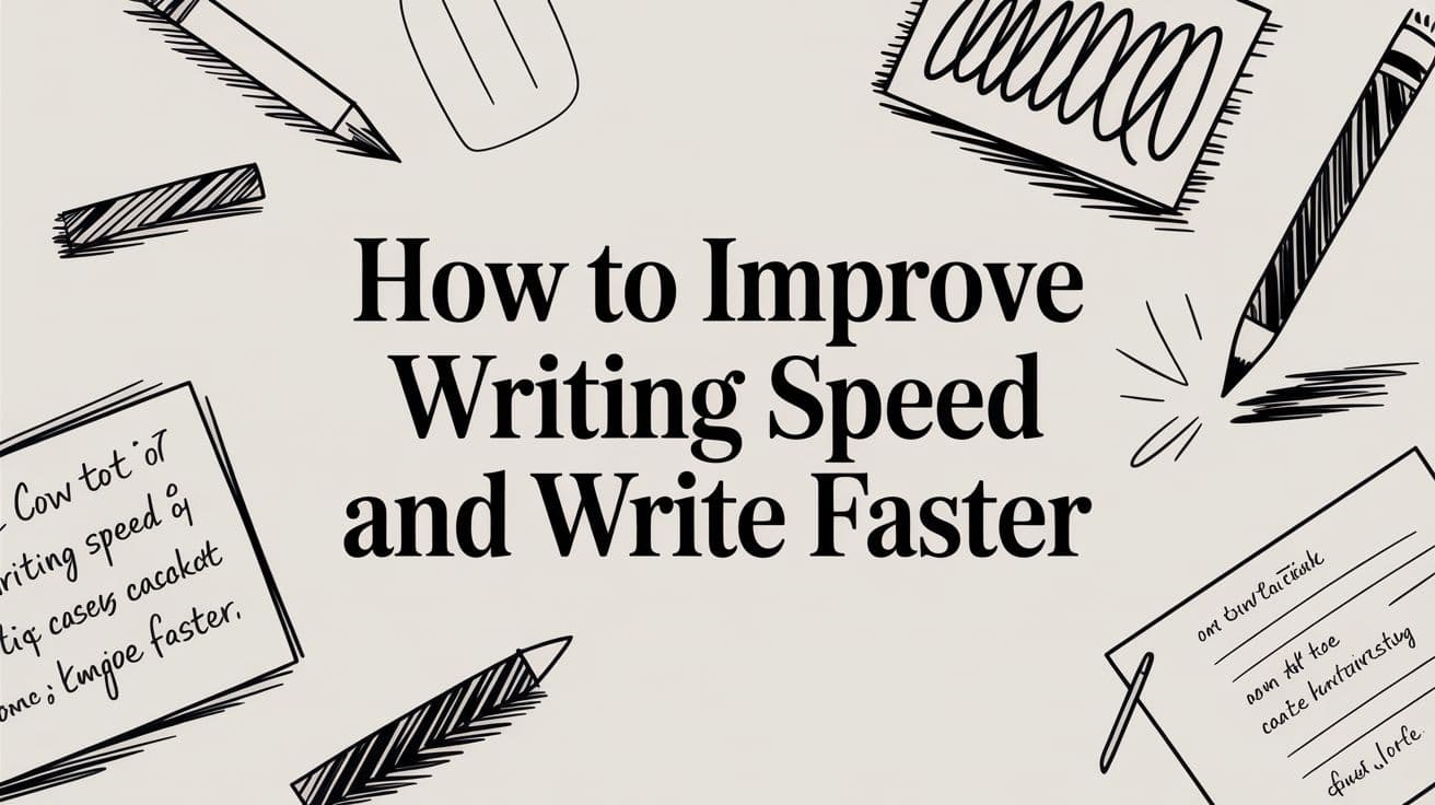 How to Improve Writing Speed and Write Faster