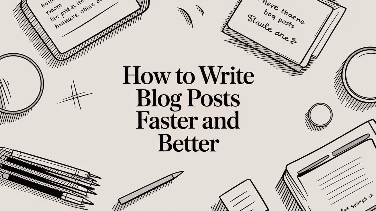 How to Write Blog Posts Faster and Better