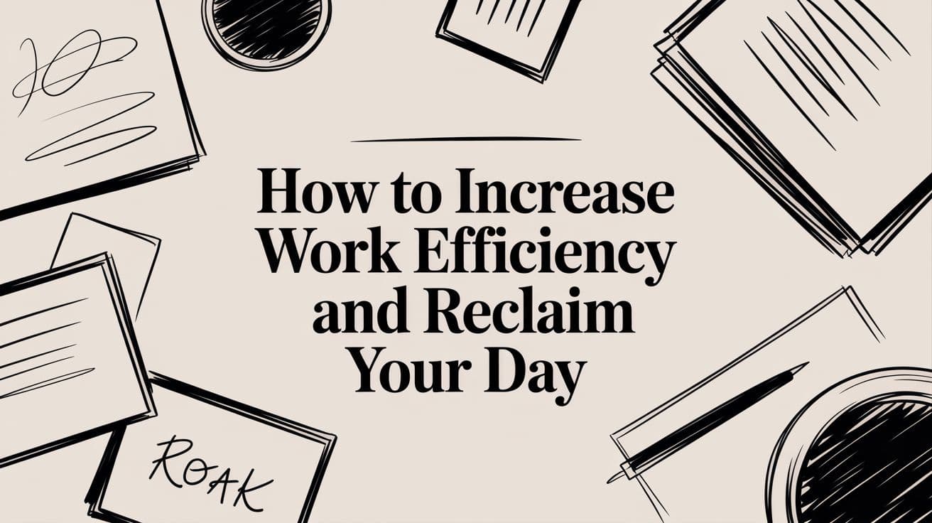 How to Increase Work Efficiency and Reclaim Your Day