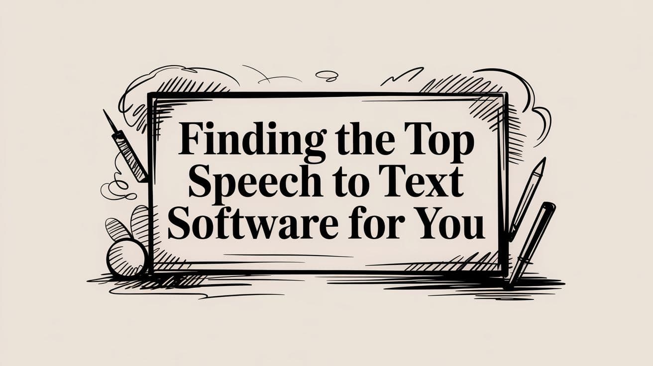 Finding the Top Speech to Text Software for You