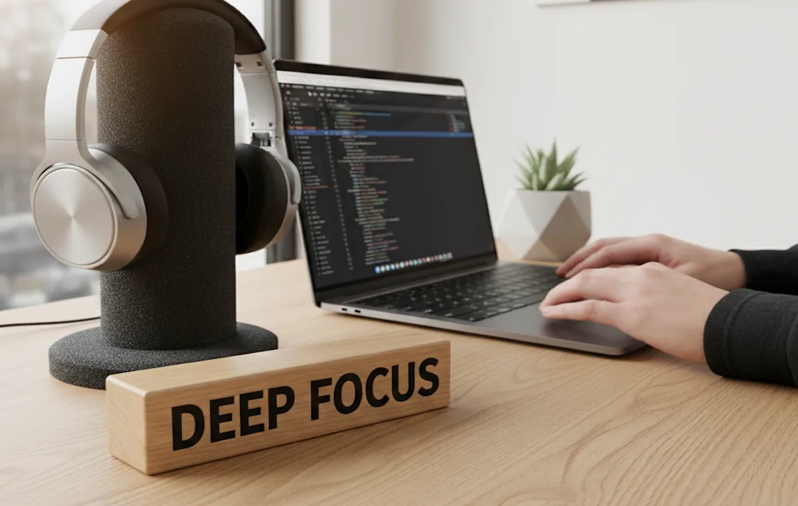 Deep focus while working